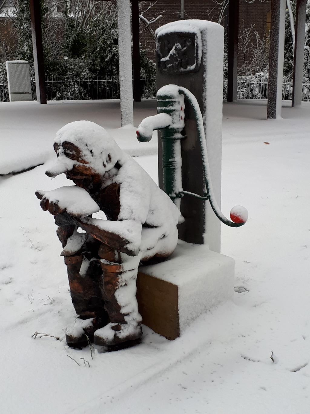 Moorslede in de sneeuw