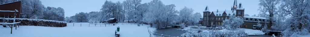 Moorslede in de sneeuw