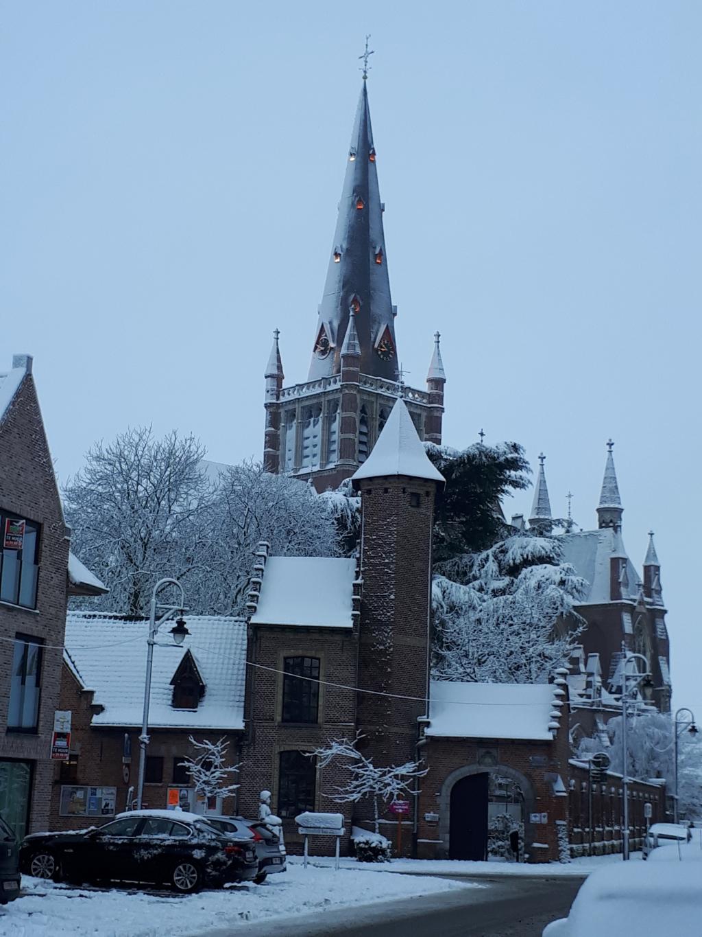 Moorslede in de sneeuw