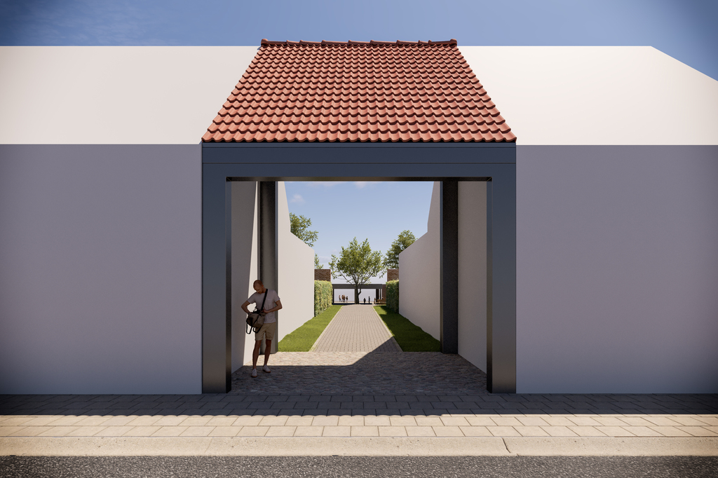 Simulatie nieuwe gemeentepark Poststraat - 3DWORX