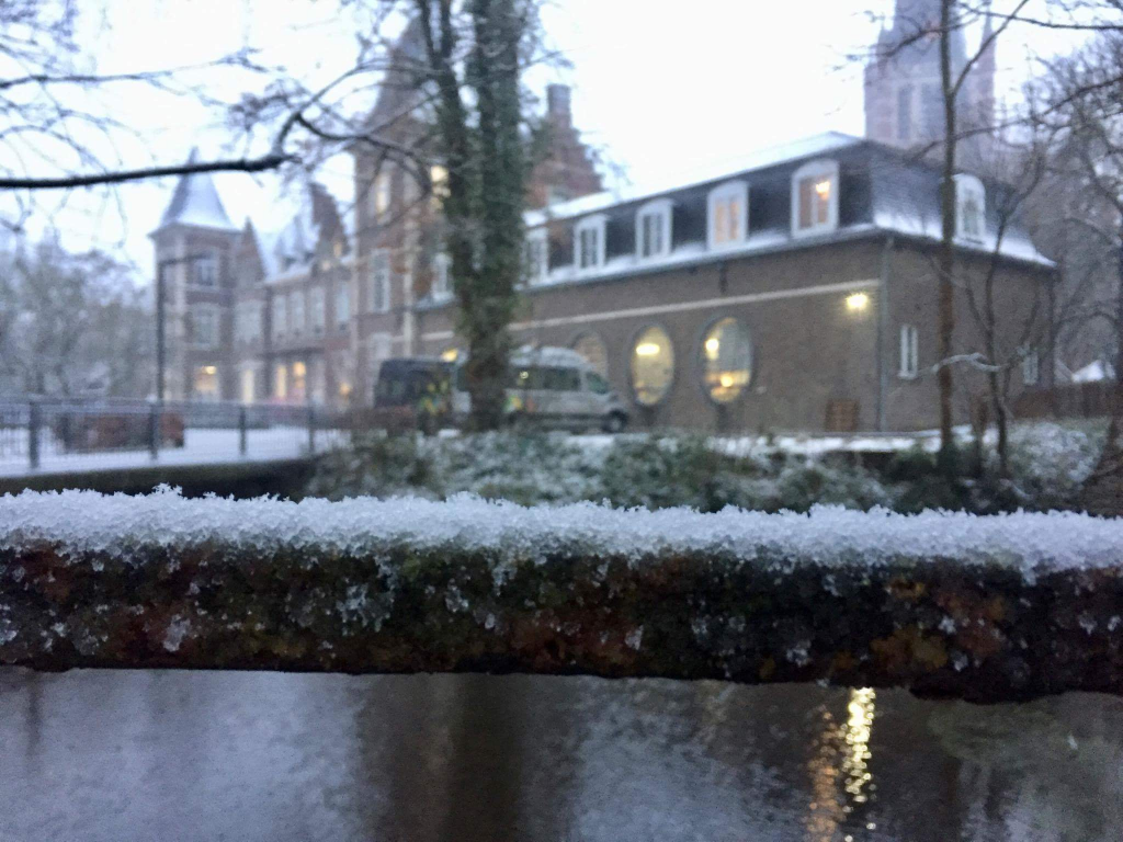 Moorslede in de sneeuw