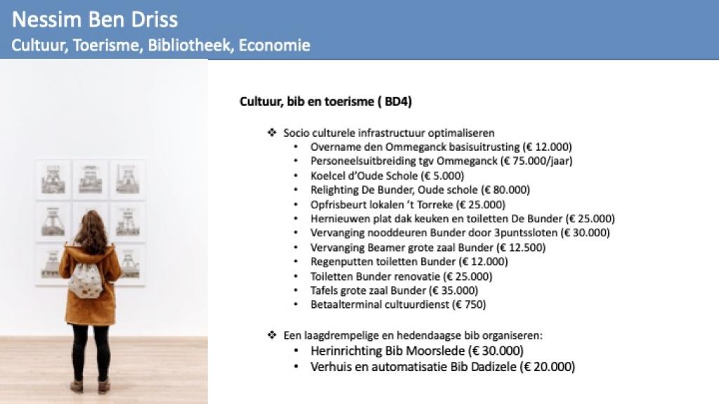 Cultuur, Toerisme, Bibliotheek, Economie