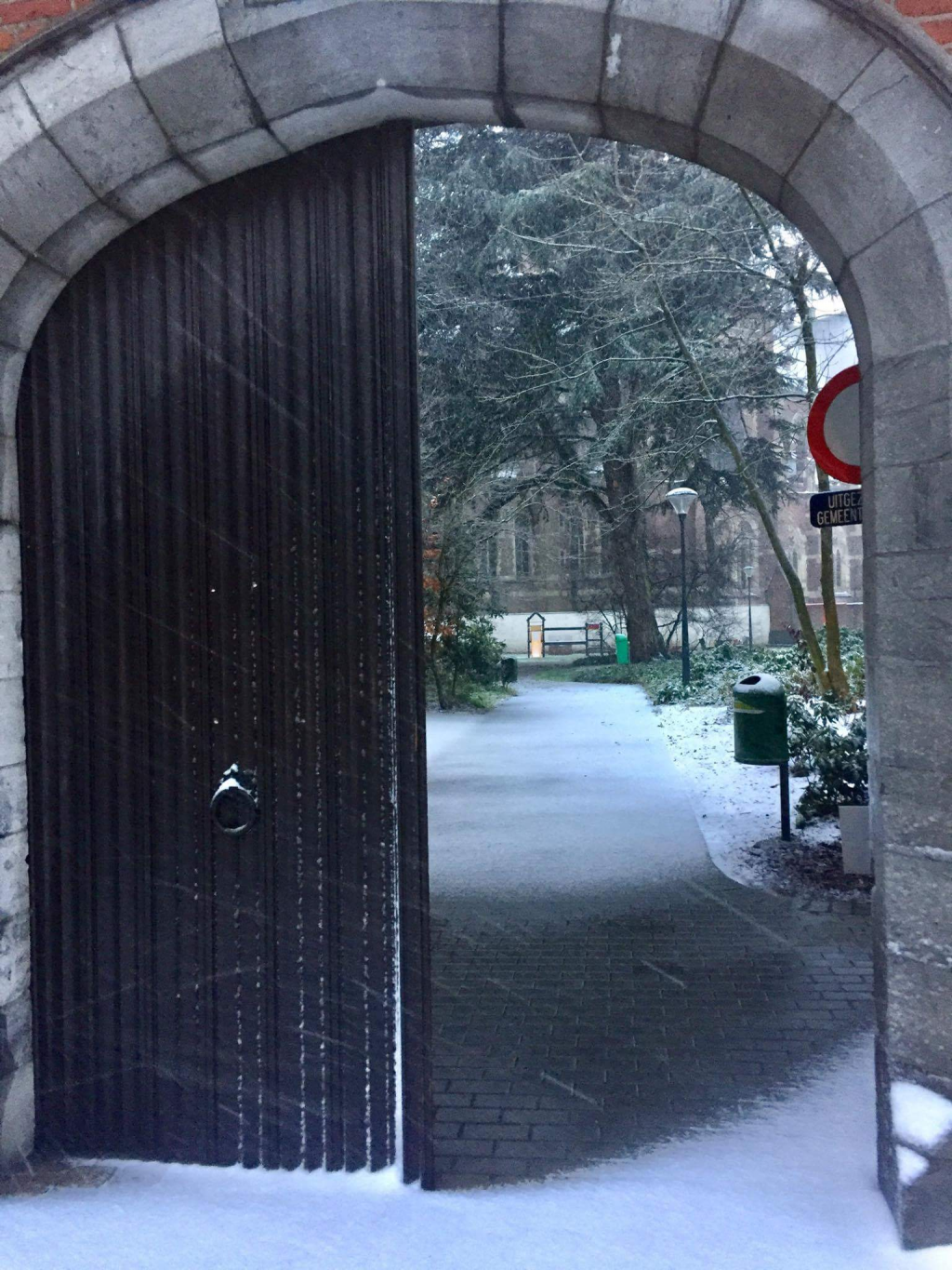 Moorslede in de sneeuw