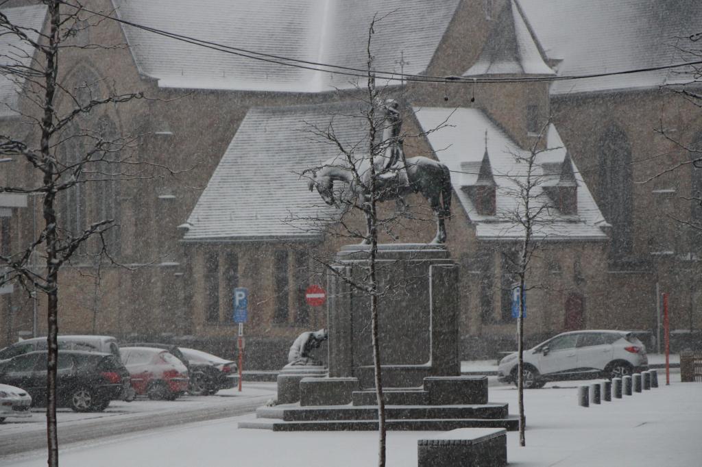 Moorslede in de sneeuw