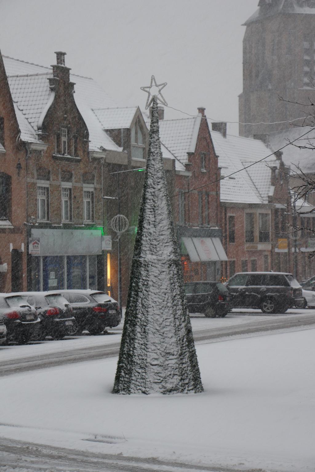 Moorslede in de sneeuw