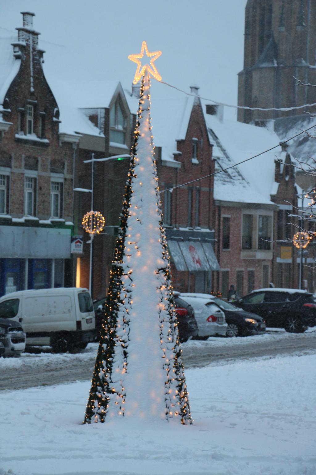 Moorslede in de sneeuw