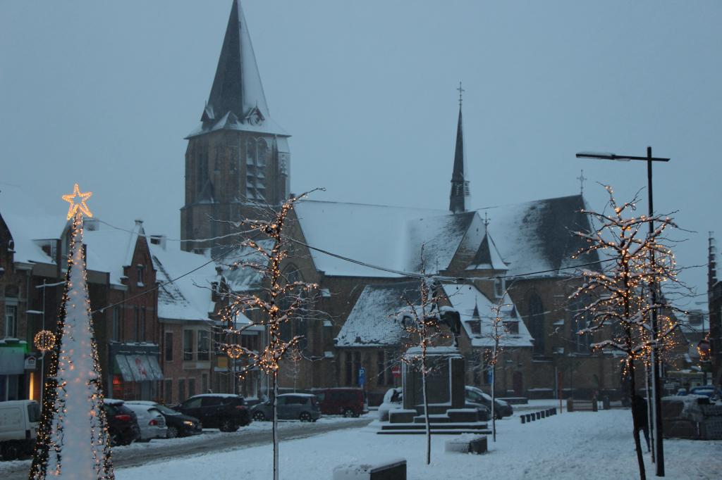 Moorslede in de sneeuw