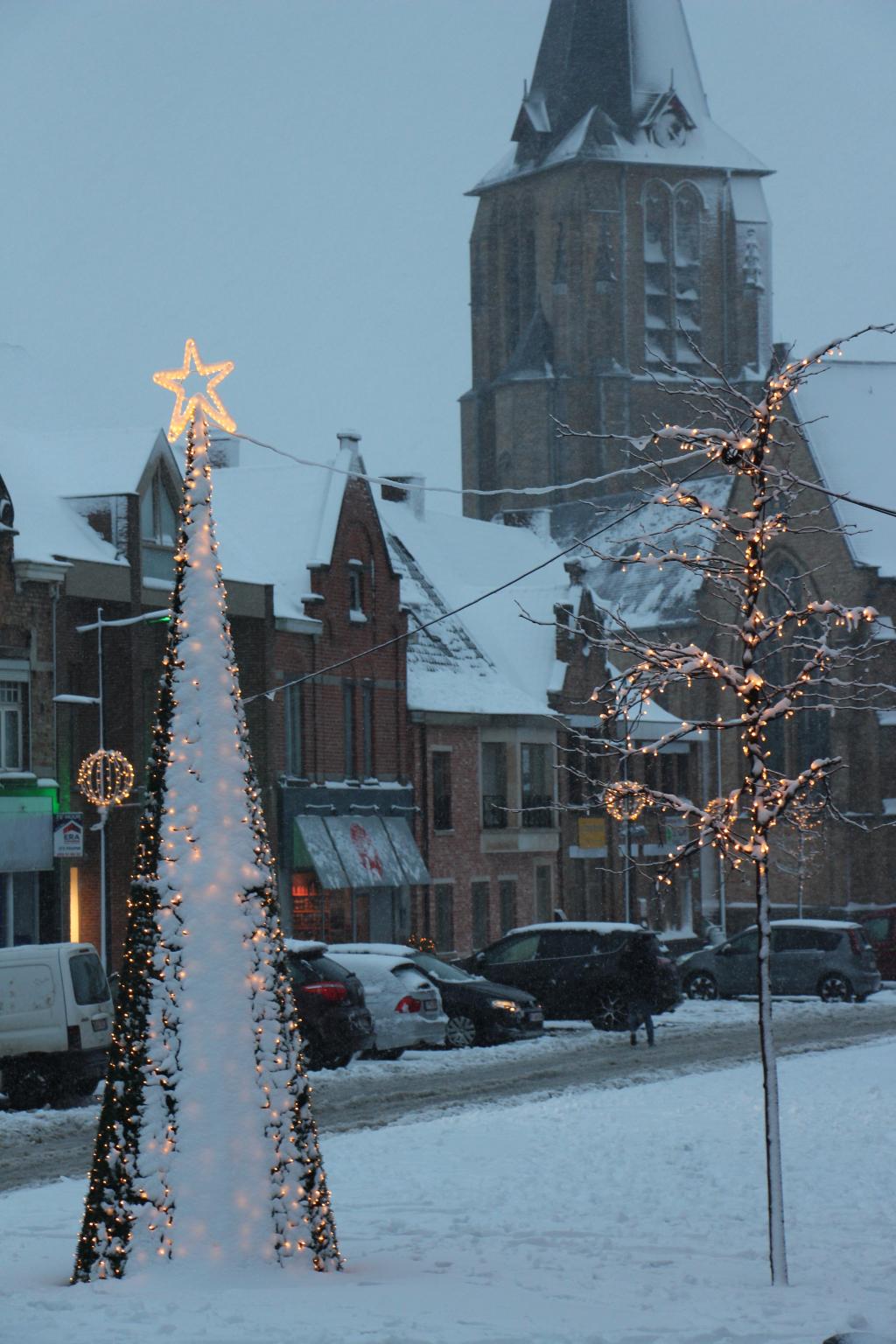 Moorslede in de sneeuw