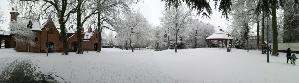 Moorslede in de sneeuw