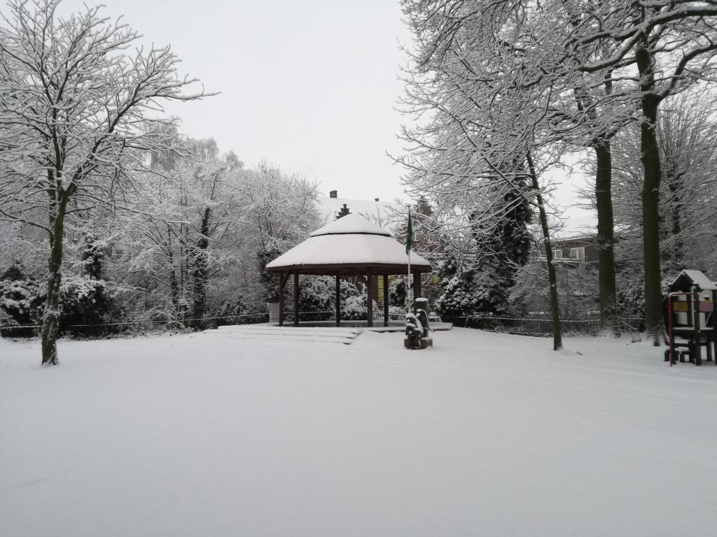 Moorslede in de sneeuw