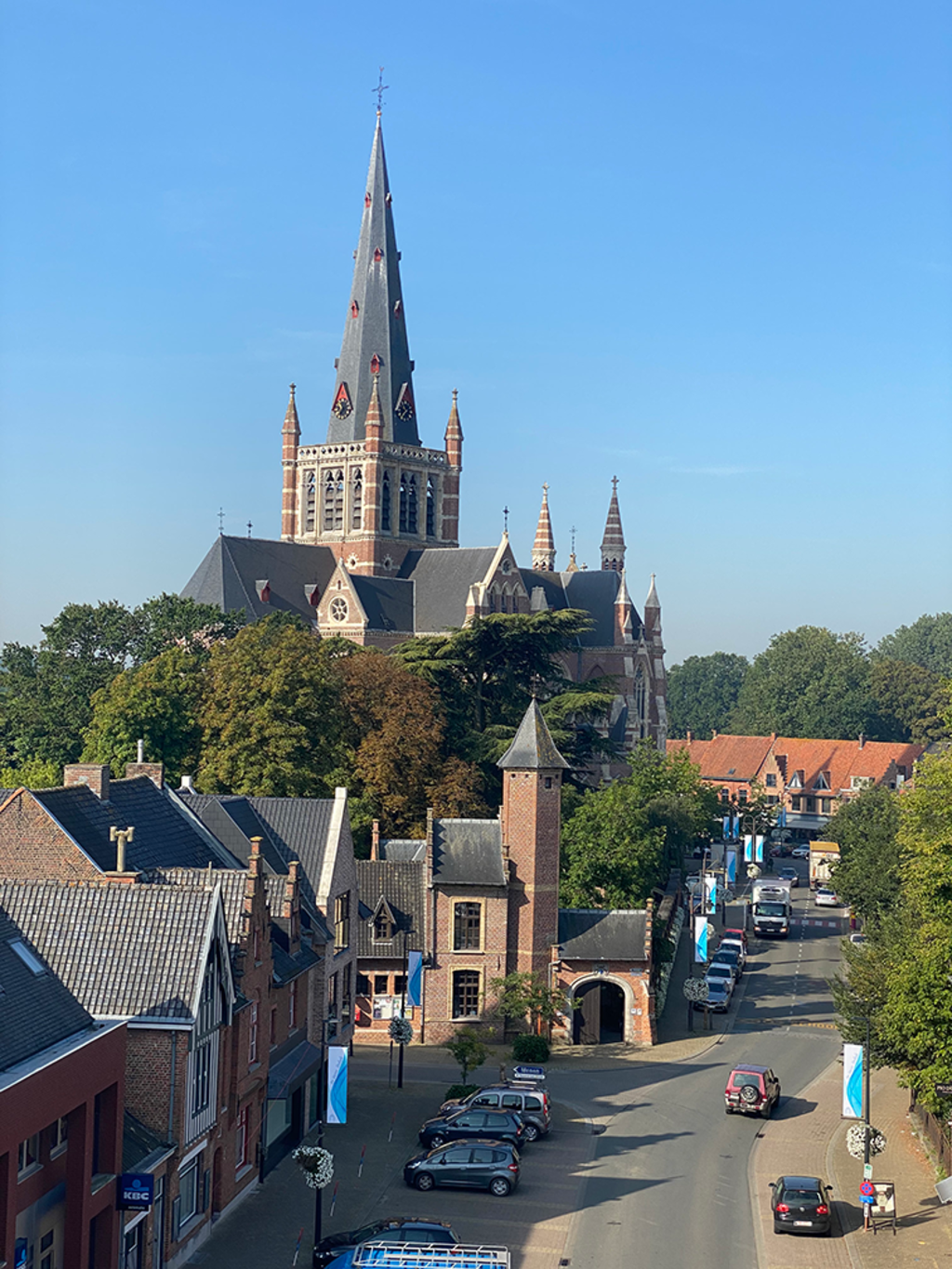 zicht op Dadizele staand