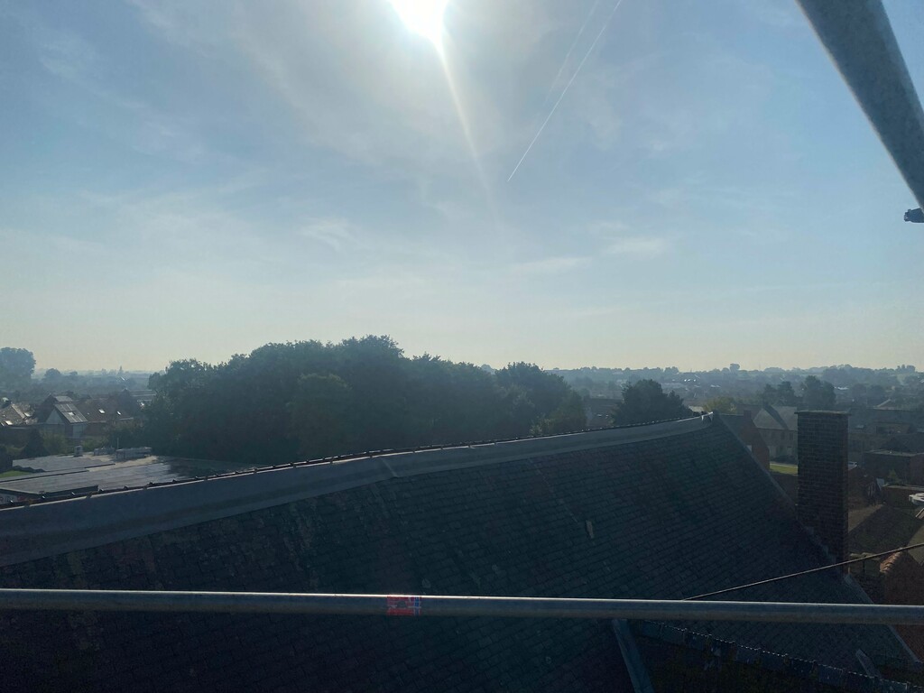 zicht over Dadizele zon