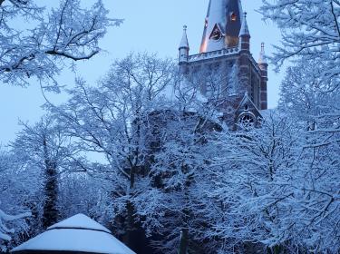 Moorslede in de sneeuw