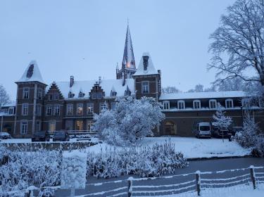 Moorslede in de sneeuw