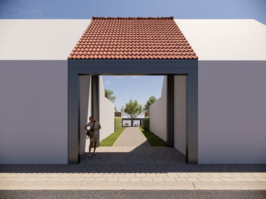 Simulatie nieuwe gemeentepark Poststraat - 3DWORX