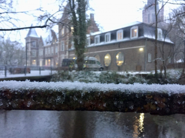 Moorslede in de sneeuw