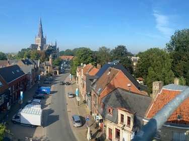 panorama Dadizele in stellingen