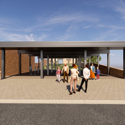 Simulatie nieuwe gemeentepark Marktstraat - 3DWORX