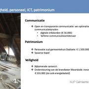 Patrimonium, communicatie, veiligheid